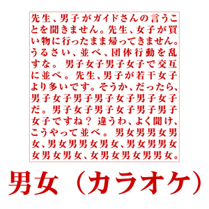 男女 (カラオケ)