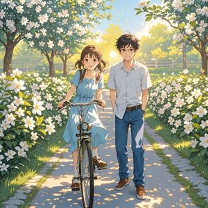 单车后座的晚风信-吴生俊