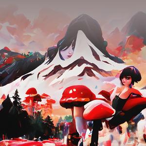 white snow in the autum season