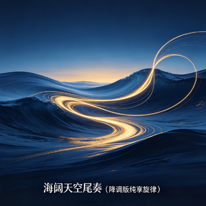 海阔天空尾奏 (降调版纯享旋律)