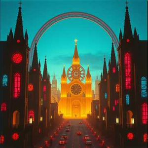 赛博城下的日落