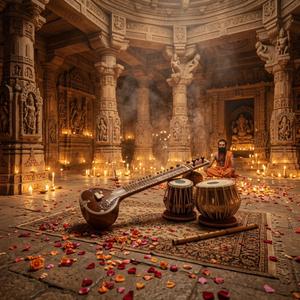 Temple Rhythms – Tabla, Flute & Sitar Tranquility