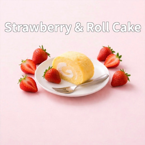 いちごとロールケーキ