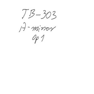 Tb-303 A minor Op 1
