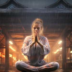 Blissful Cadence in Rain's Focus