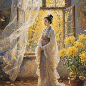 莫道不销魂，帘卷西风，人比黄花瘦