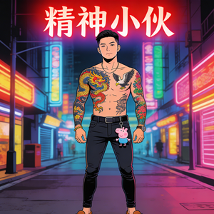 精神小伙