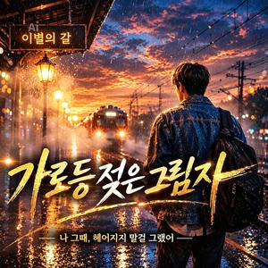 비에젖은 가로등