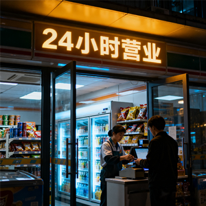 便利店的光