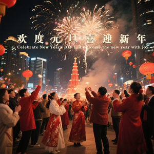 欢度元旦喜迎新年