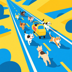 わんにゃんの冒険旅行