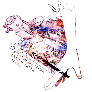 ホウレン草とサーモンのクリームパスタ