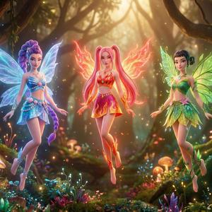 Fairy Girls Demon Hunters