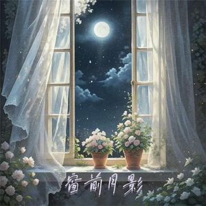 窗前月影
