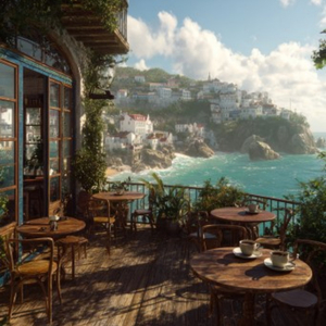 Coffee and Sky Silhouettes