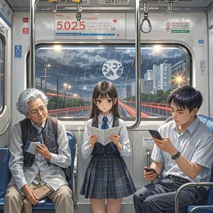 地铁窗外的雨_幸福停驻