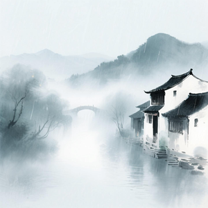 烟雨伴江南