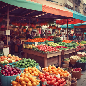 Whispers of a bustling market