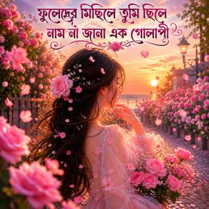 ফুলেদের মিছিলে তুমি ছিলে নাম না জানা এক গোলাপী