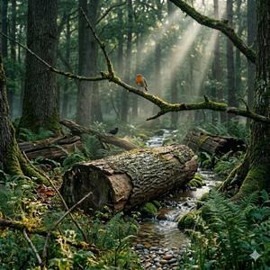 Poranek przy strumieniu