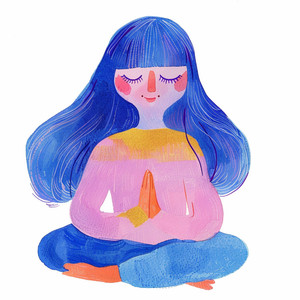 Pausa De Relajación Gentil Al Atardecer