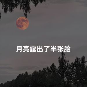 月亮露出了半张脸