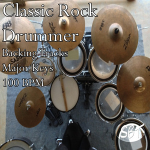Classic Rock Drum Backing Track B Major