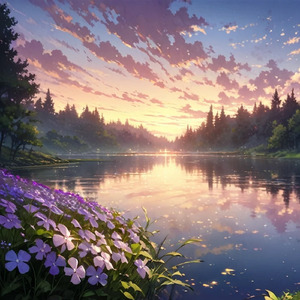 湖のほとりで時間を忘れて