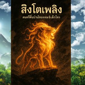 สิงโตเพลิงตื่นขึ้นกลางคืนมืด