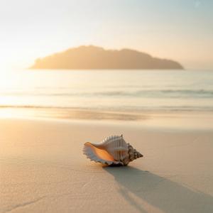 Golden Air Above Shore