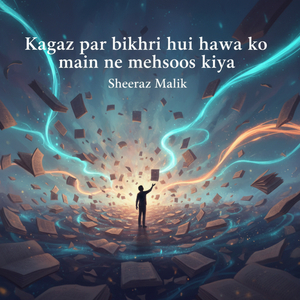 Kagaz par bikhri hui hawa ko main ne mehsoos kiya