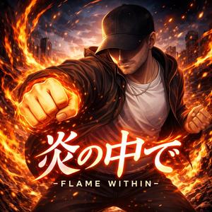 炎の中で