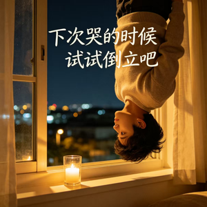 下次哭的时候试试倒立吧