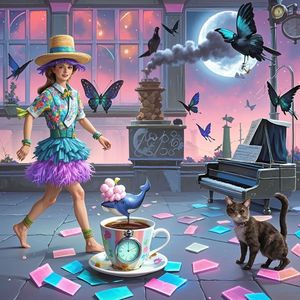 霓虹下的疯帽子茶会-