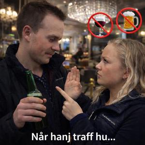 Når hanj traff hu
