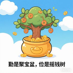 勤是聚宝盆俭是摇钱树