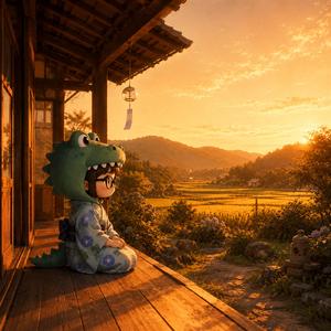 Morning Mist at the Engawa