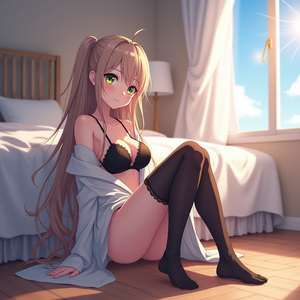 Blonde in the Window Light