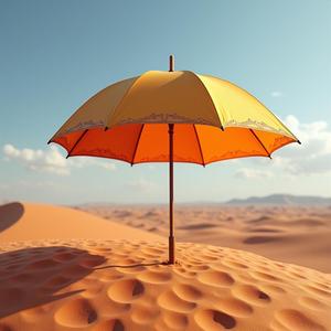 Umbrella in the Desert