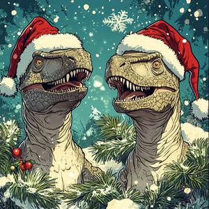 Weihnachten bei der Dinobande