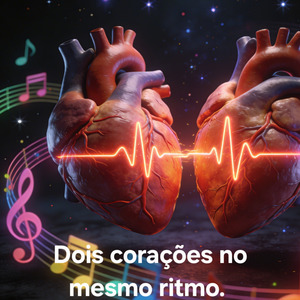 Dois corações no mesmo ritmo.