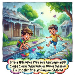 বৃষ্টি হলে মনে পড়ে ফেলে আসা স্মৃতিগুলো ছাতা ছাড়া ভেজা কাগজের নৌকা ভাসানো টিনের চালের রিমঝিম বৃষ্টির শব্দ Bristy Hole Mone Pore Fele Asa Smritygolo Chata Chara Bheja Kagojer Nouka Bhasanu Tin Er Caler Rimjhim Bristyr Shobdho