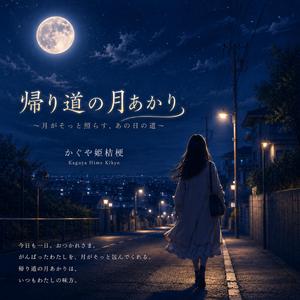 帰り道の月あかり