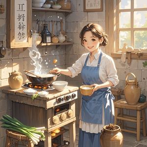 灶台上的美味佳肴