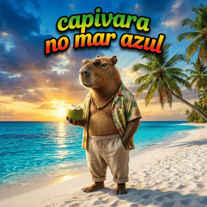 Capivara no Mar Azul