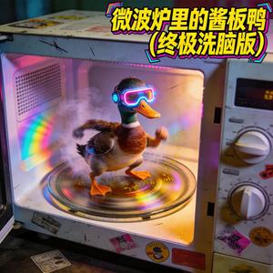 微波炉里的酱板鸭