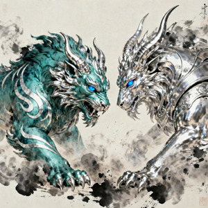 梼杌冲撞贝希摩斯 Taowu Charges Behemoth