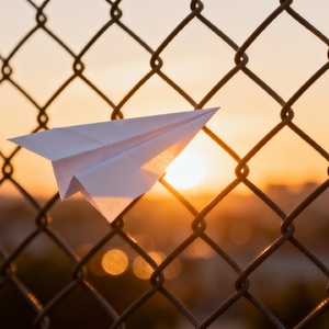 把遗憾折成纸飞机