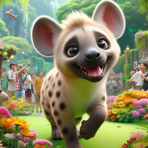 ハイエナはよく見るととてもかわいい