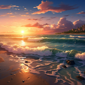 Susurros Del Océano Iluminado Por La Luna